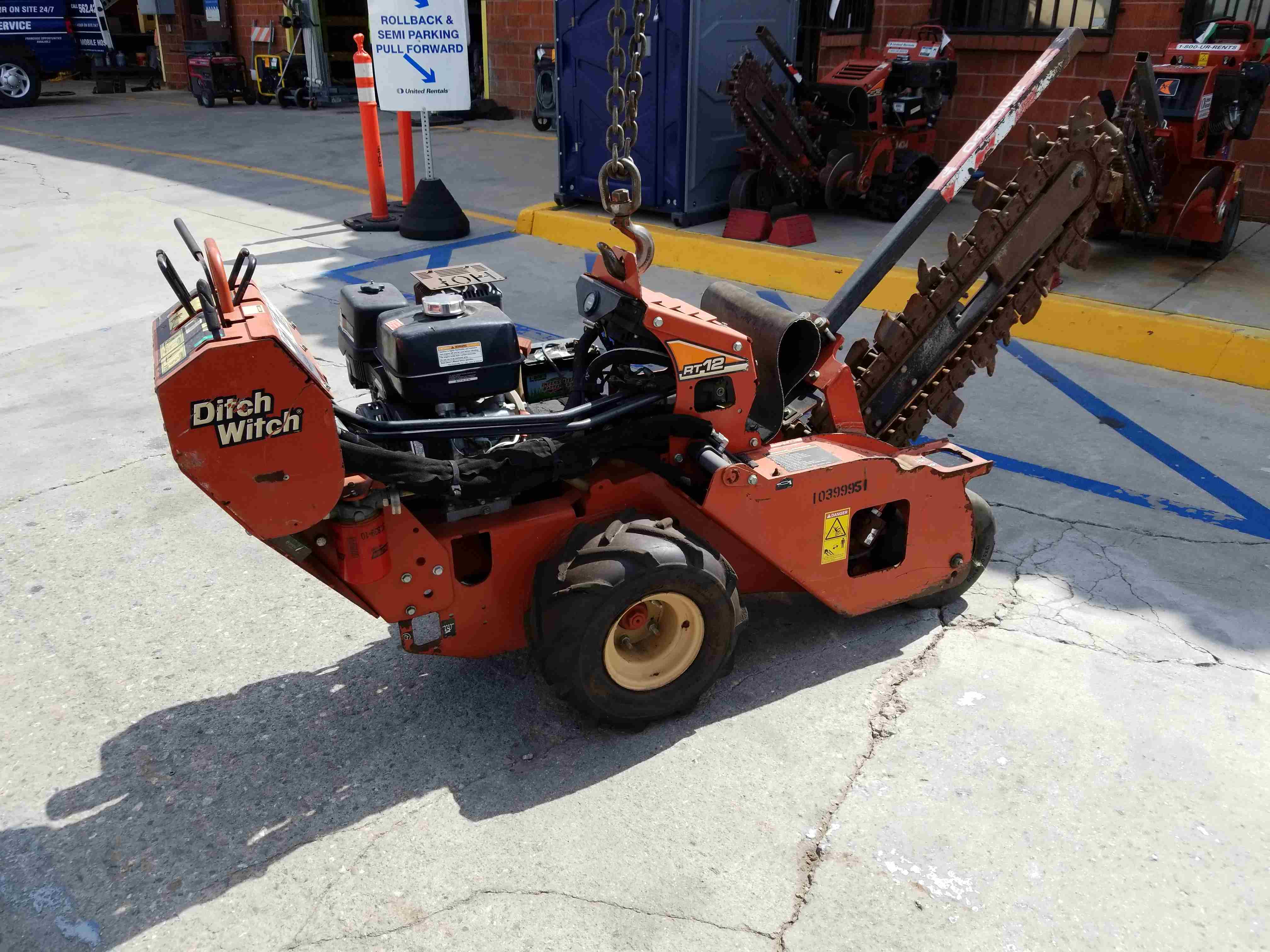 Used 2015 Ditch Witch 2RT12 WalkBehind Trencher For Sale in Torrance