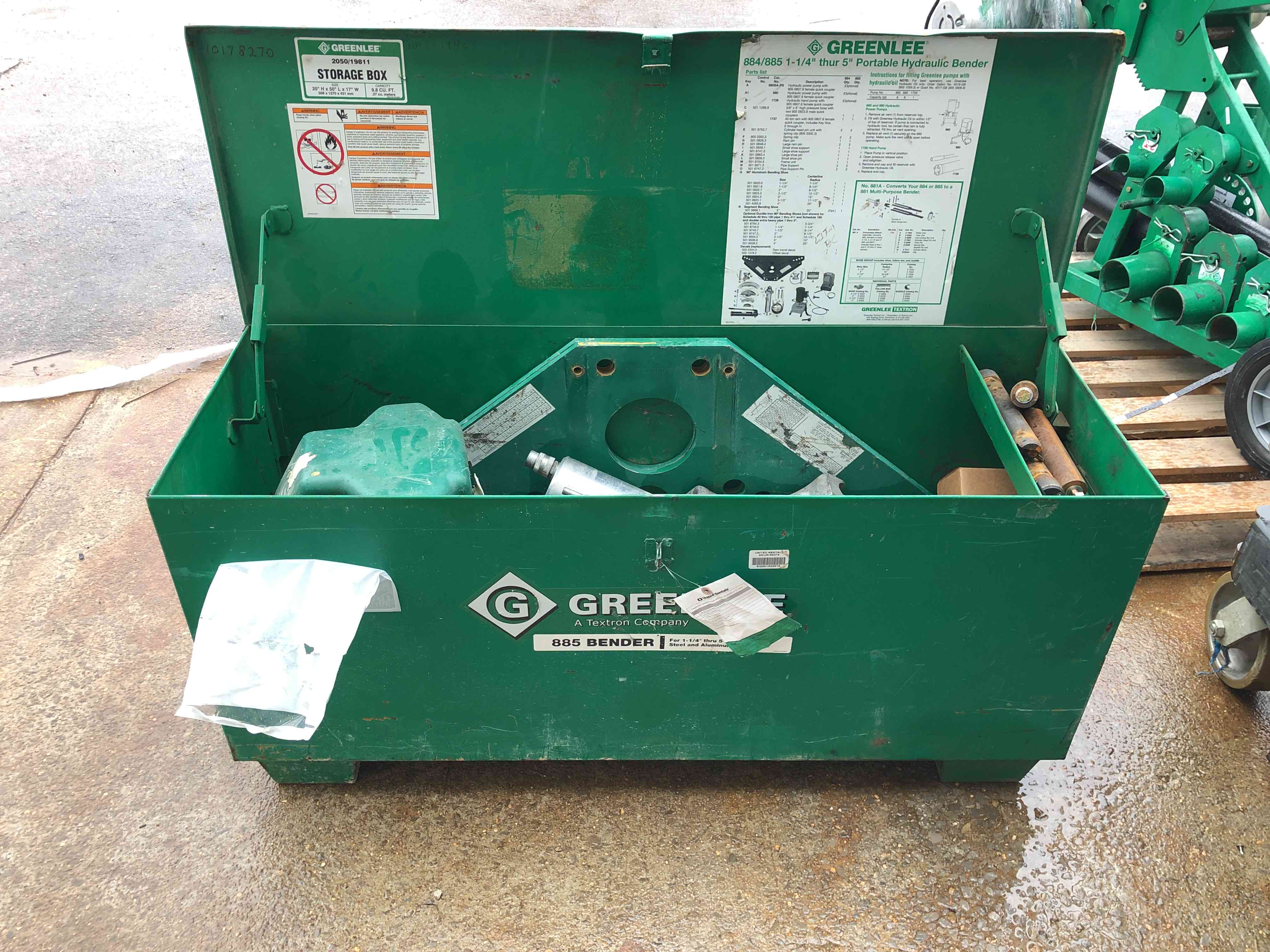 Used 2013 Greenlee 885E980 Bender For Sale in Allentown, PA United