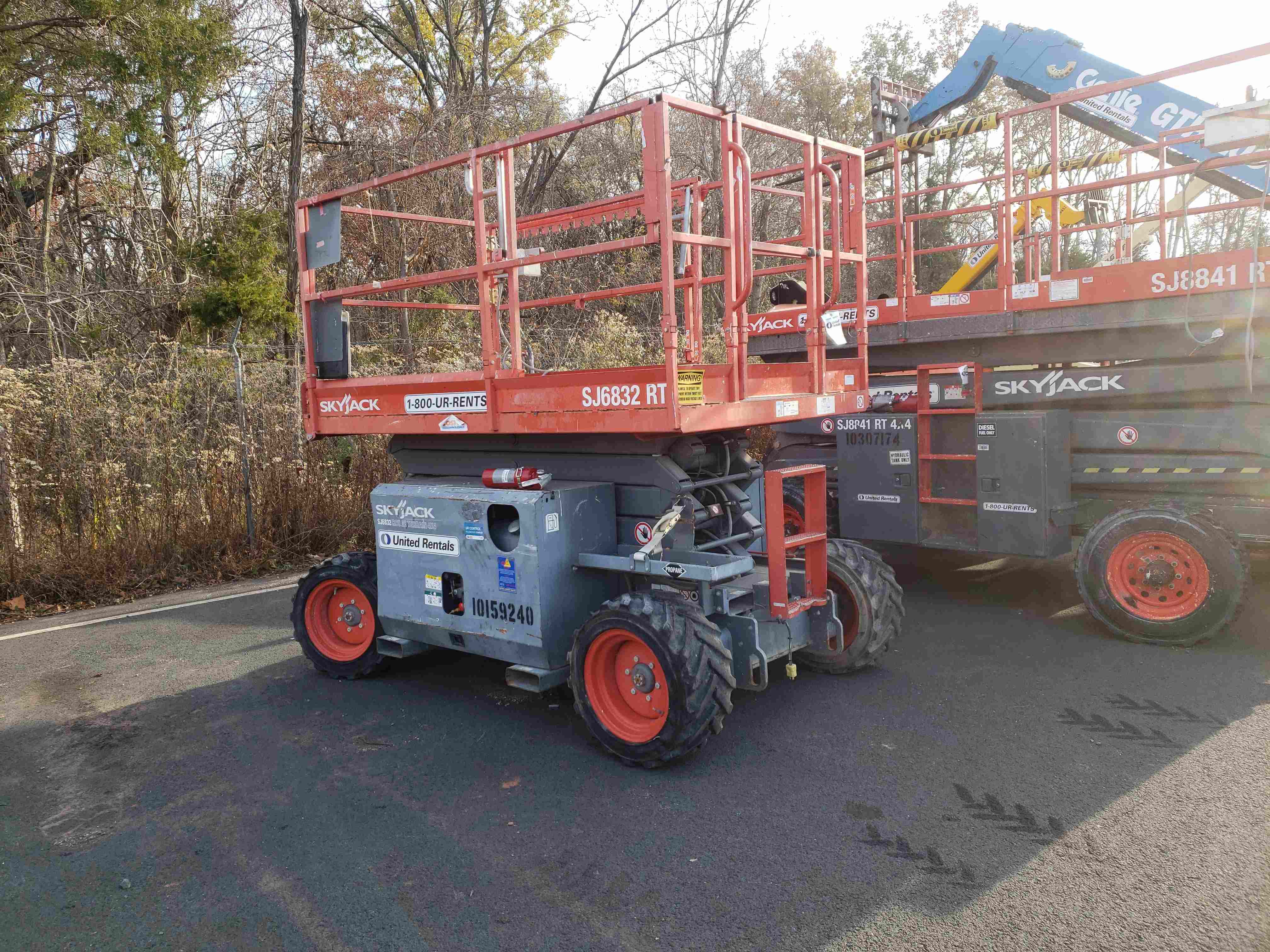 Used 2013 Skyjack SJ6832RT Rough Terrain Scissor Lift For Sale in