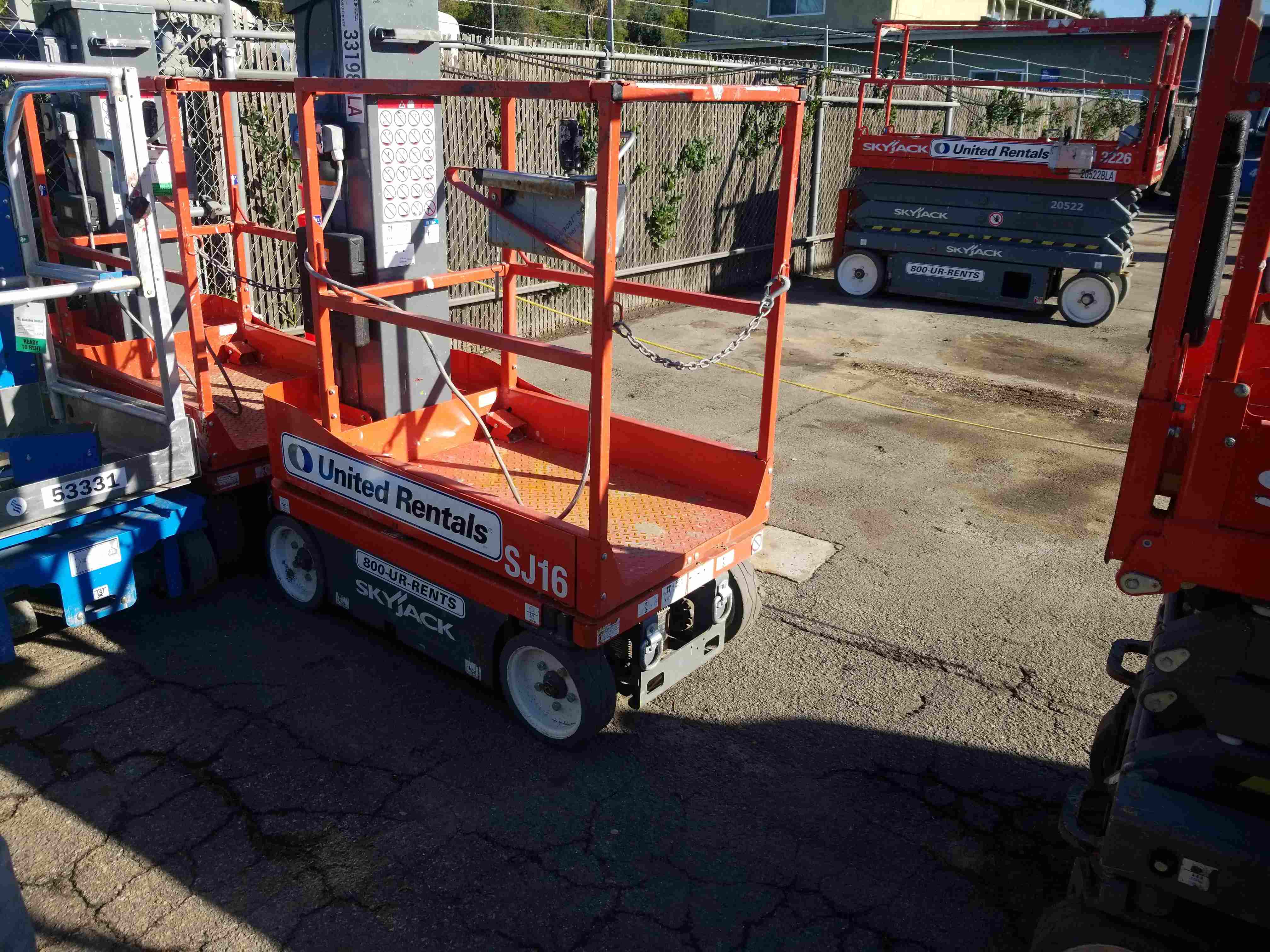 Used 2016 Skyjack SJ16 SelfPropelled OnePerson Lift For Sale in San