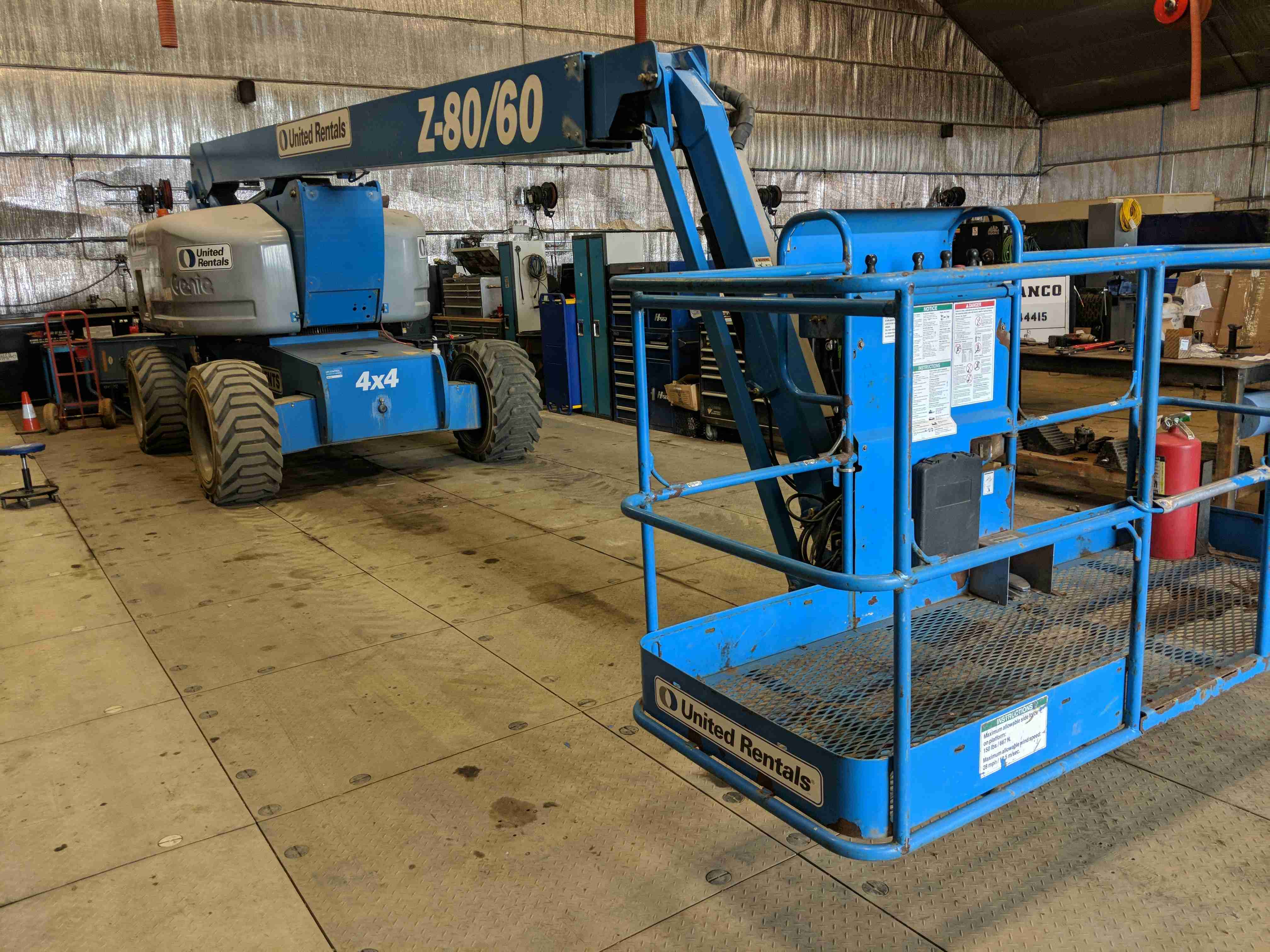 Used 2013 Genie Z80/60 Articulating Boom Lift For Sale in Fort