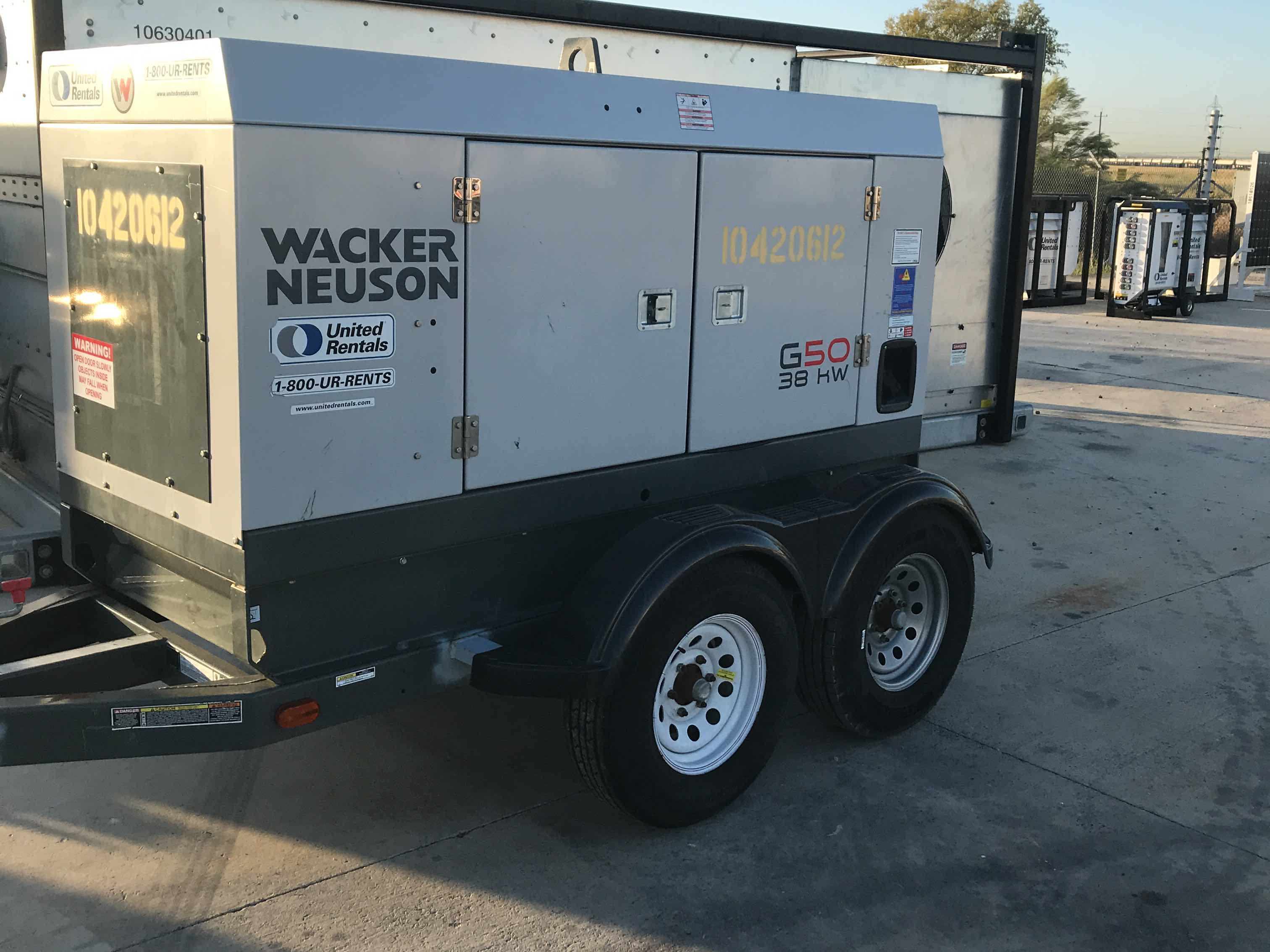 Used 2015 Wacker Neuson G50 T4F Diesel Generator For Sale in Carrizo