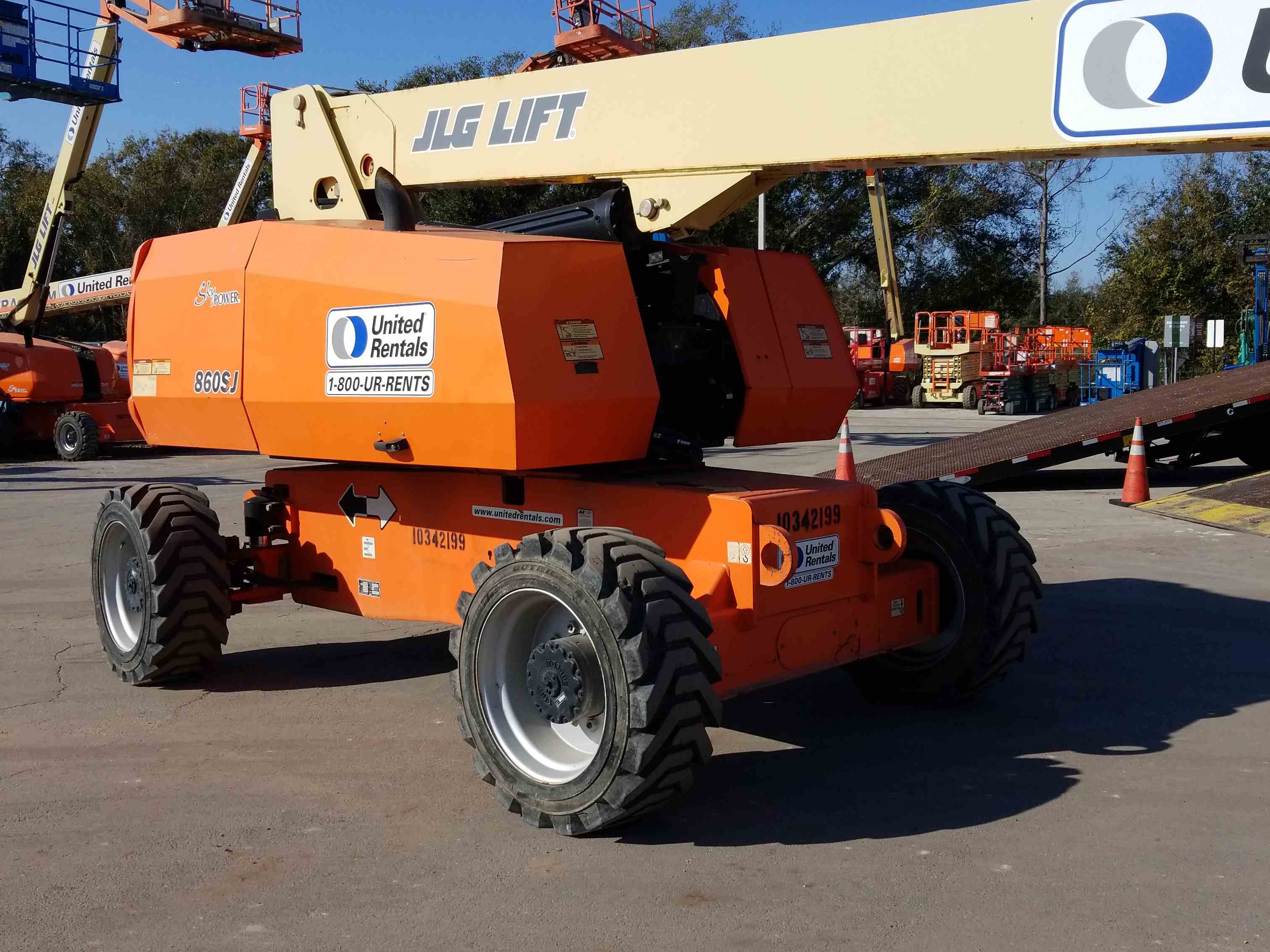 Used 2015 JLG 860SJ Telescopic Boom Lift For Sale in Gainesville, FL