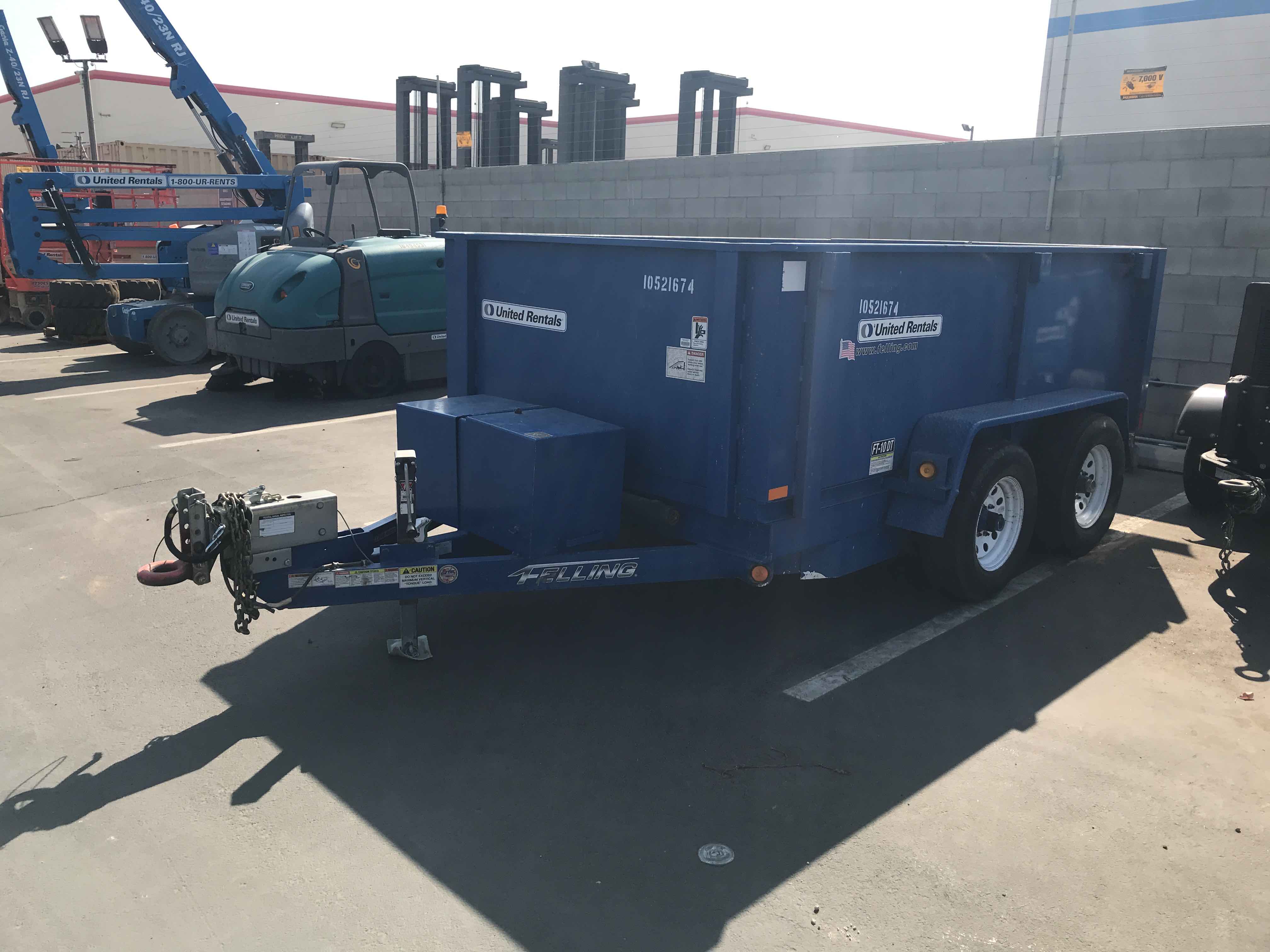 Used 2017 Felling F10DT Dump Trailer For Sale in Cathedral City, CA