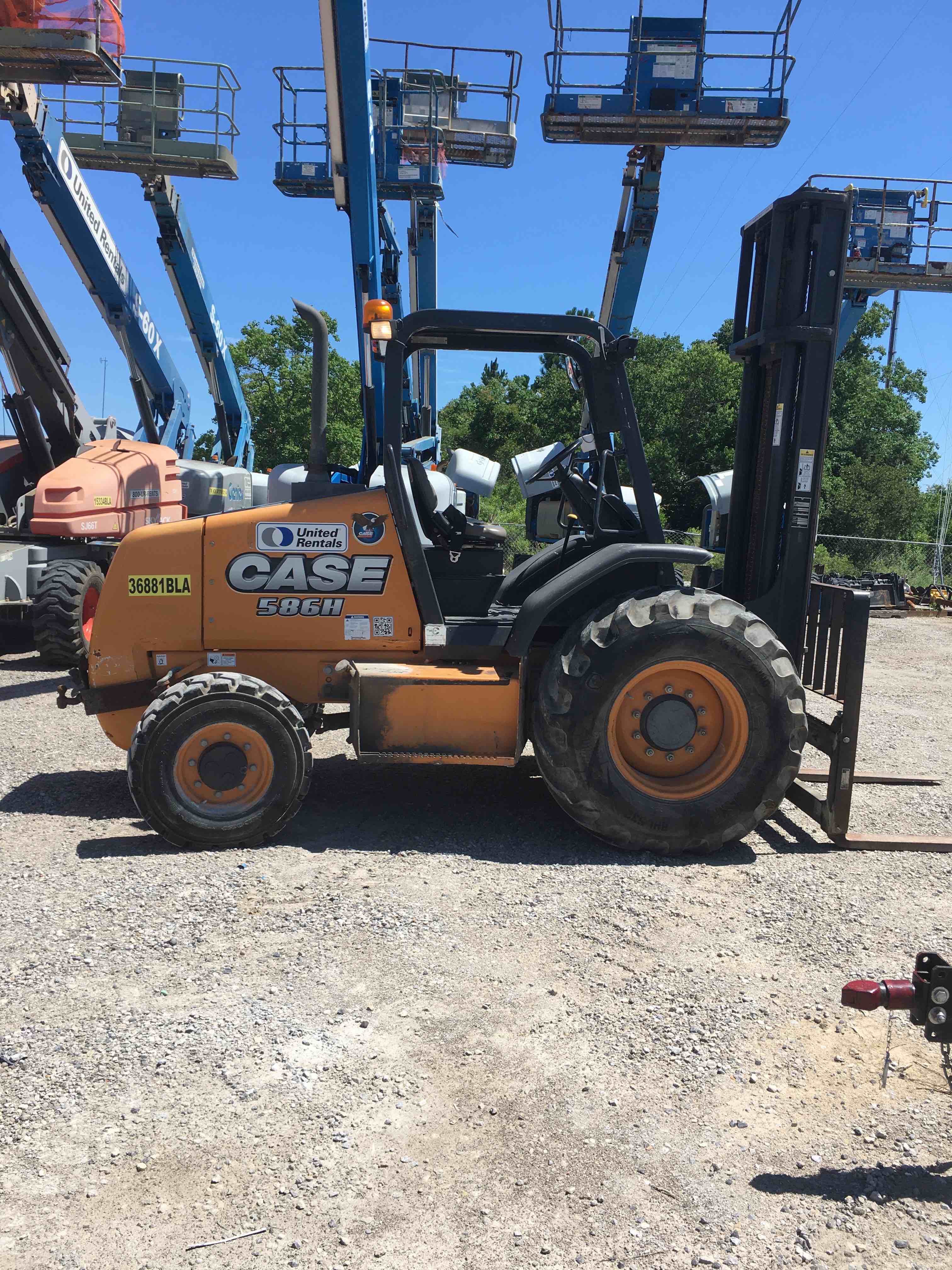 Used 2016 Case 586H Rough Terrain Forklift For Sale in Plaquemine, LA