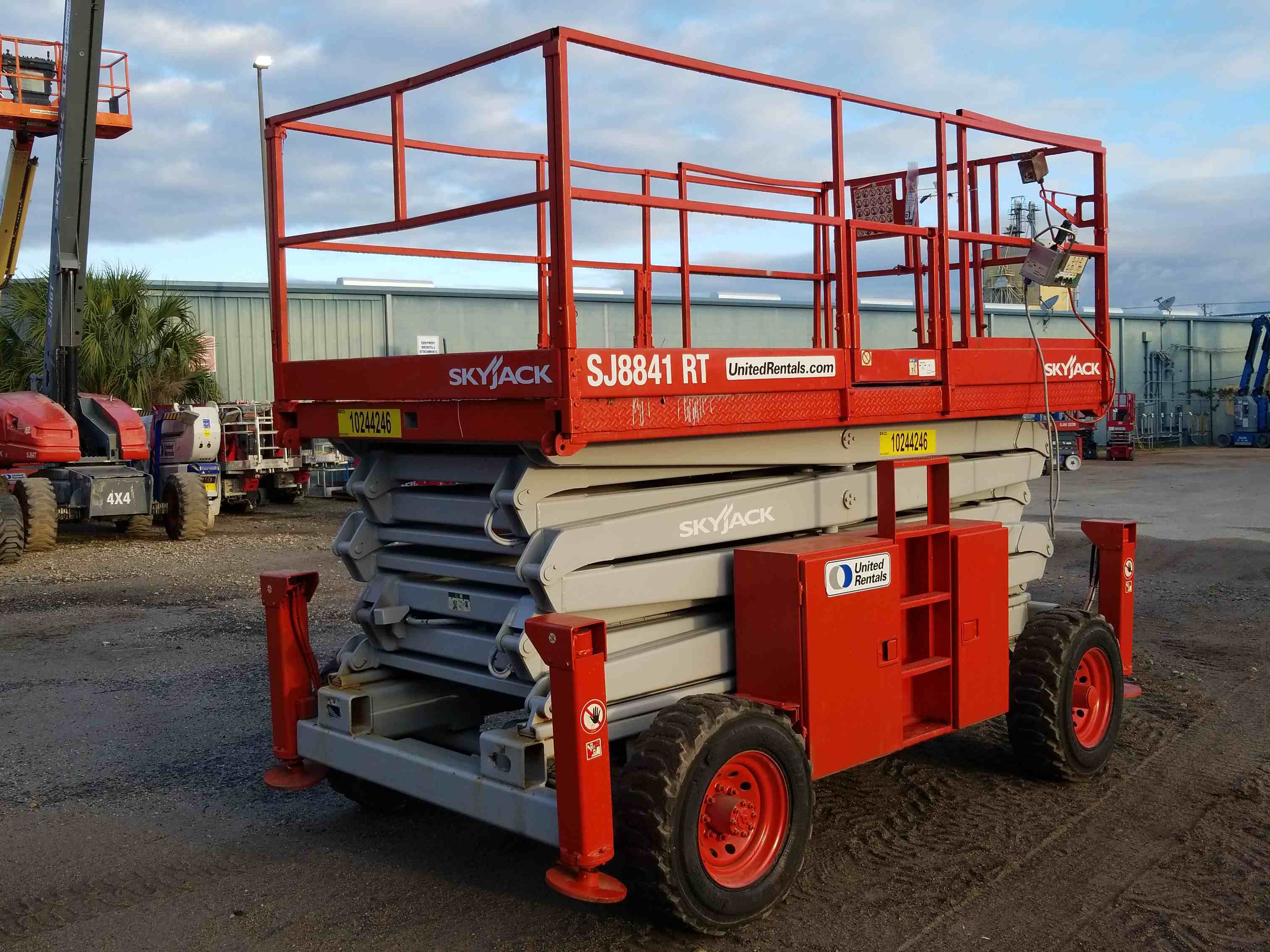 Used 2014 Skyjack SJ8841RT Rough Terrain Scissor Lift For Sale in