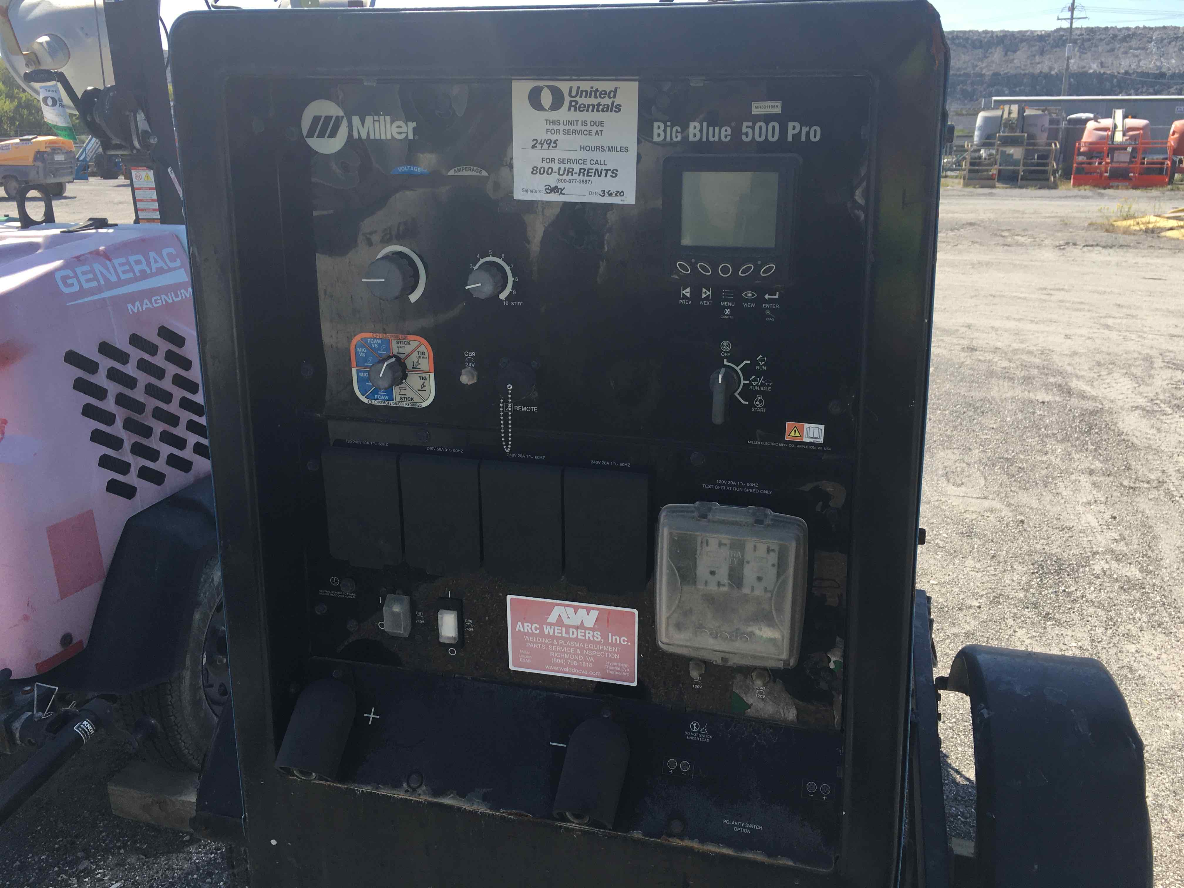 Used 2017 Miller Welders BIG BLUE 500PRO Welder For Sale in Rock Hill