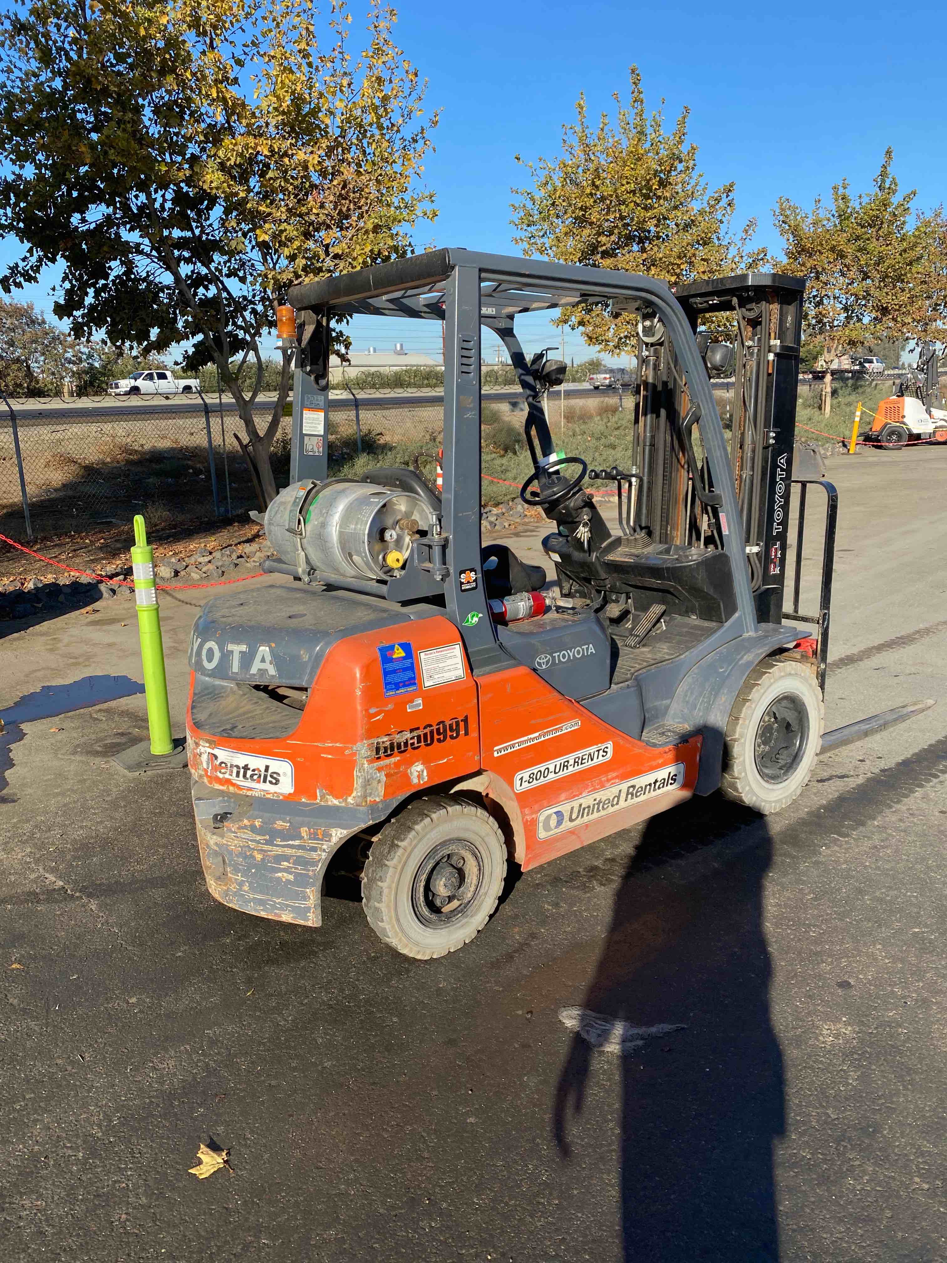 Used 2017 Toyota 8FGU25 Warehouse Forklift For Sale in Merced, CA