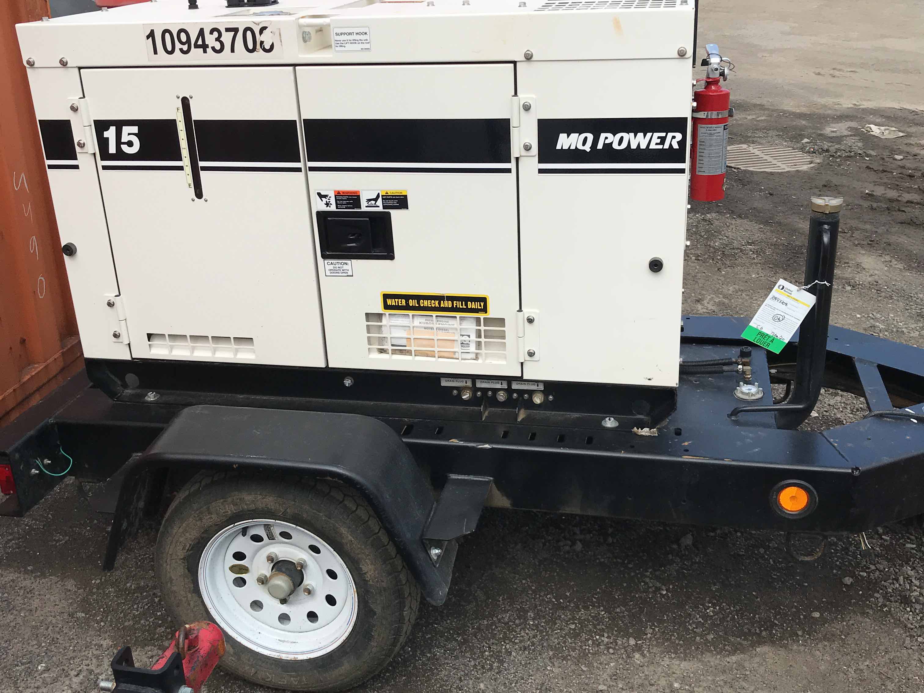 Used 2019 Multiquip DCA15SPXU4F Diesel Generator For Sale in Ottawa, ON
