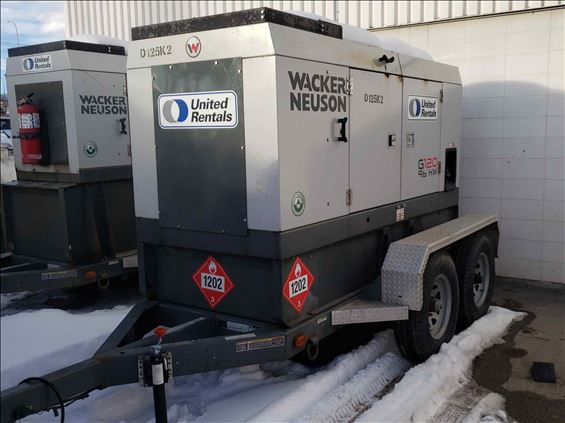 2016 Wacker Neuson G 120 Diesel Generator