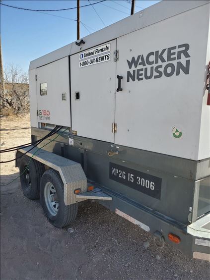 2013 Wacker Neuson G 150 Diesel Generator