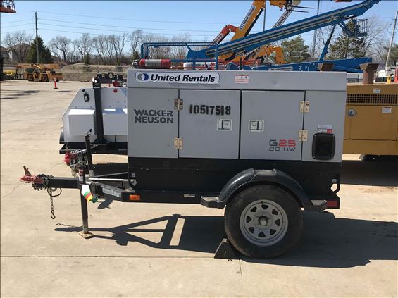 2016 Wacker Neuson G25 T4F Diesel Generator