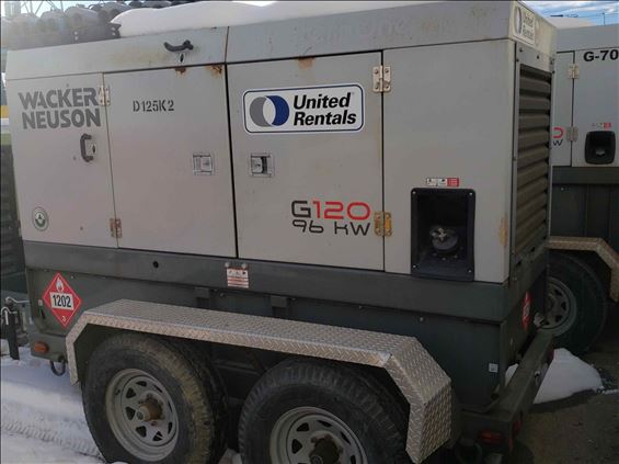 2016 Wacker Neuson G 120 Diesel Generator