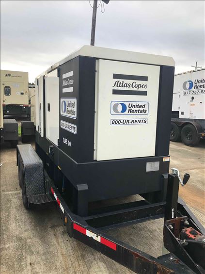 2016 Atlas Copco QAS90 Diesel Generator