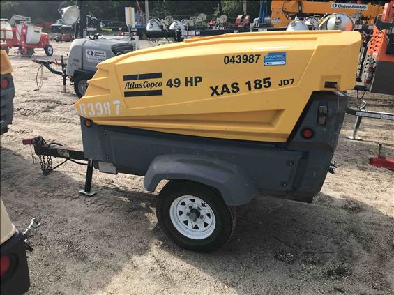 2013 Atlas Copco XAS185JD7IT4PE Air Compressor