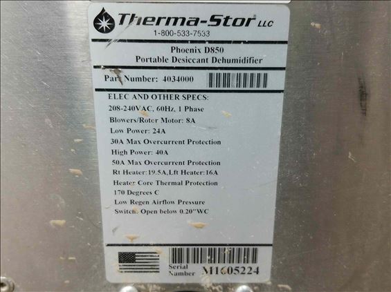 2017 PHOENIX PD850 Dehumidifier