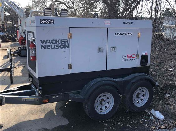 2016 Wacker Neuson G50 T4F Diesel Generator