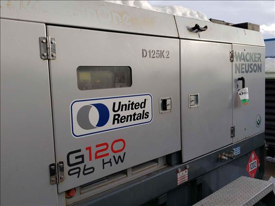 2016 Wacker Neuson G 120 Diesel Generator