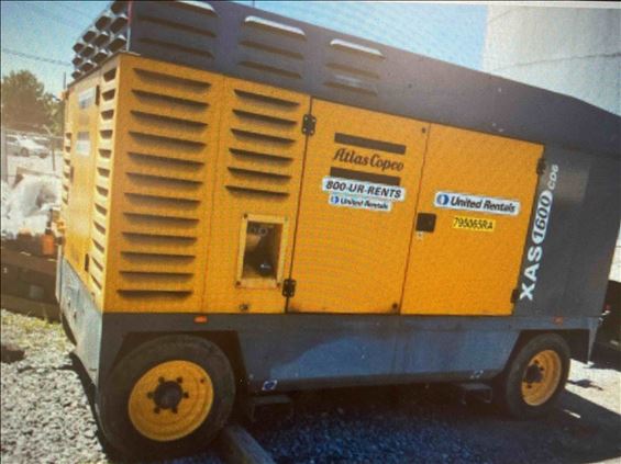 2009 Atlas Copco XAS 1600 CD6 Air Compressor