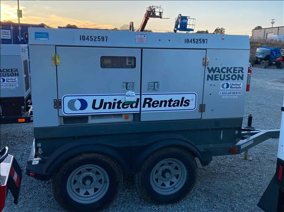 2016 Wacker Neuson G50 T4F Diesel Generator