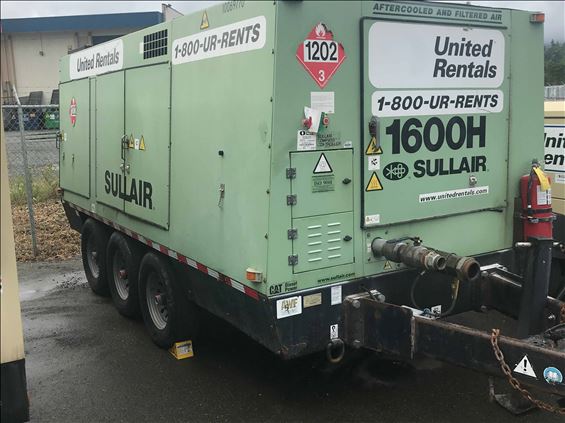 2012 Sullair 1600HAFDTQ Air Compressor