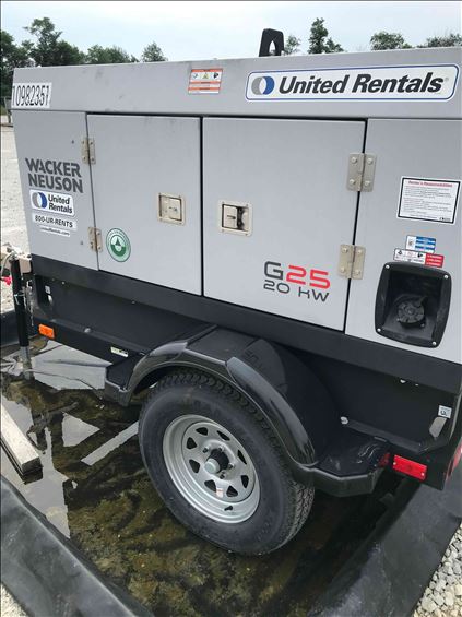2019 Wacker Neuson G25 T4F Diesel Generator