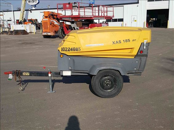 2014 Atlas Copco XAS185JD Air Compressor