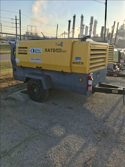 2014 Atlas Copco XATS400 JD7IT4 Air Compressor