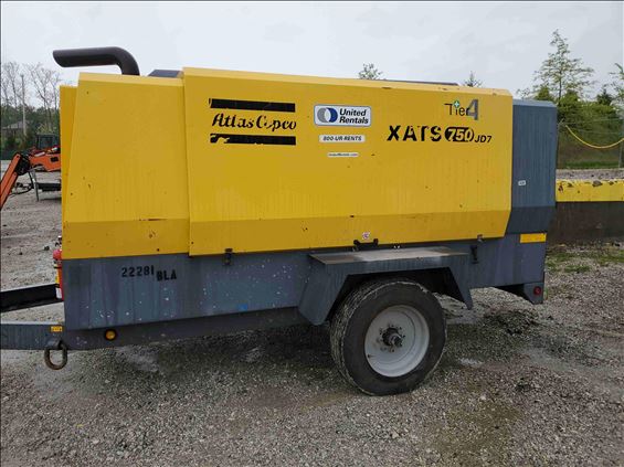 2015 Atlas Copco XATS750 Air Compressor