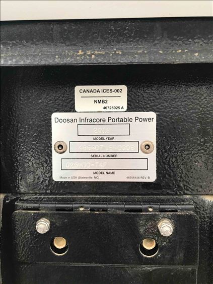 2018 Doosan G25WDO-T4F Diesel Generator