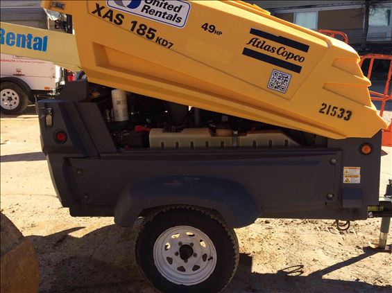 2015 Atlas Copco XAS185 Air Compressor