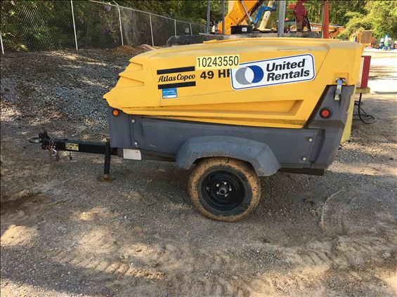 2014 Atlas Copco XAS185JD Air Compressor