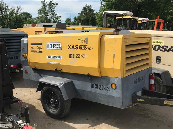 2014 Atlas Copco XAS400JD7IT4EB Air Compressor