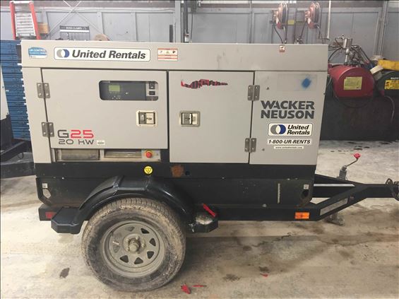 2017 Wacker Neuson G25 T4F Diesel Generator