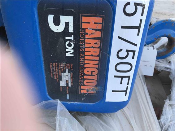 2014 HARRINGTON NER 2050L Hoist