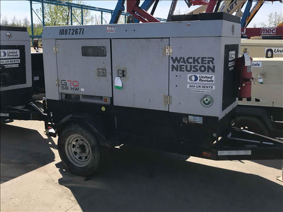 2018 Wacker Neuson G70 T3 Diesel Generator